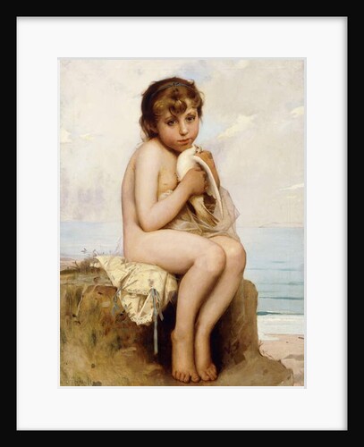 Nude Child with Dove by Leon Bazile Perrault