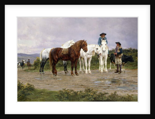 Pyrenees Farmers Market Bound, 1884 by Rosa Bonheur