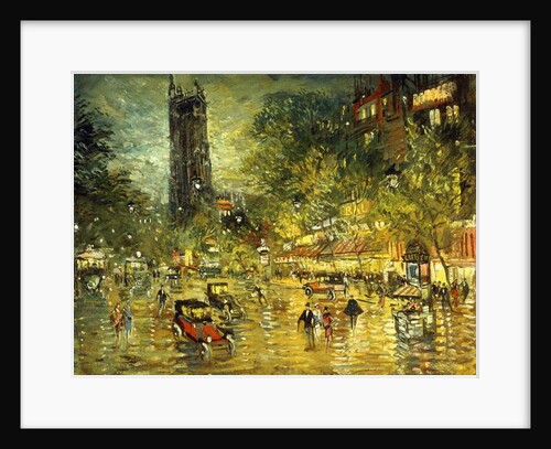 Parisian Street Scene by Konstantin Alekseevich Korovin