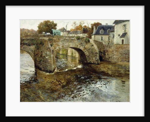 The Old Stone Bridge by Fritz Thaulow