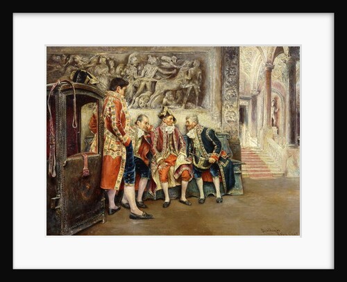 Waiting for his Eminence, 1902 by Jose Gallegos Arnosa