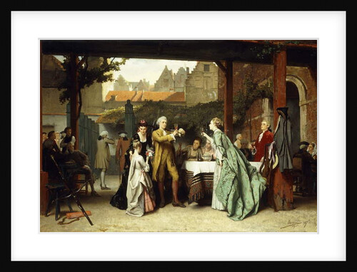 Toasting the Winner, 1870 by Auguste Serrure