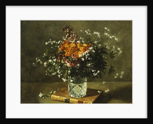 A Floral Still Life, 1872 by Emile Gustave Couder