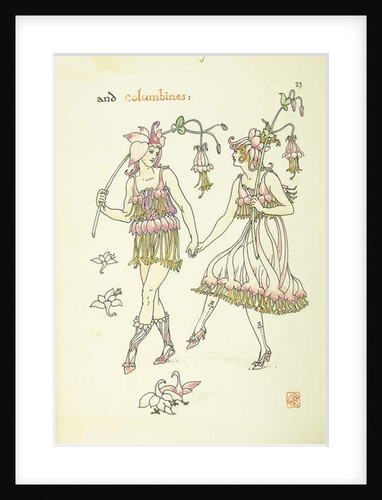 Flowers from Shakespeare's Garden: Columbines, 1906 by Walter Crane