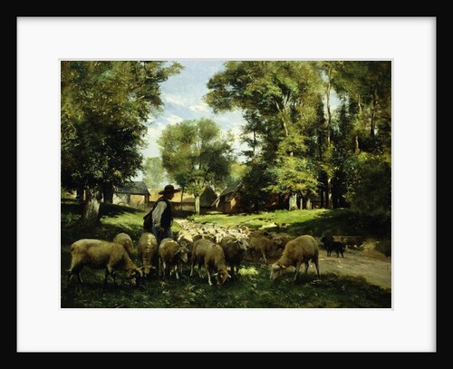 A Shepherd and his Flock by Julien Dupre