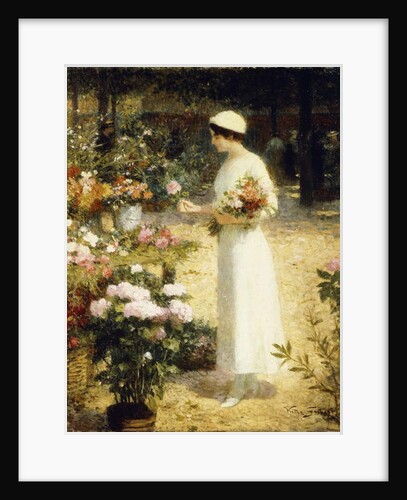 At the Flower Market by Victor Gabriel Gilbert