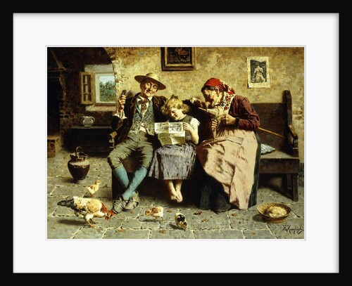 Reading the News by Eugenio Zampighi