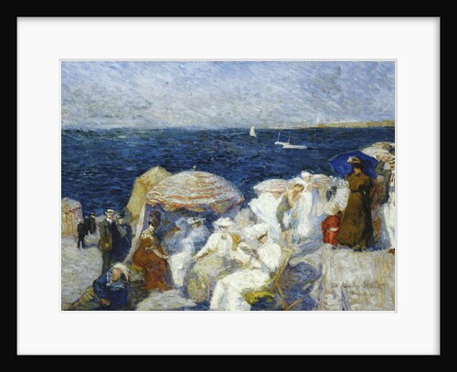 On the Beach, Dieppe; Sur La Plage, Dieppe, 1907 by Charles Andre Fridit