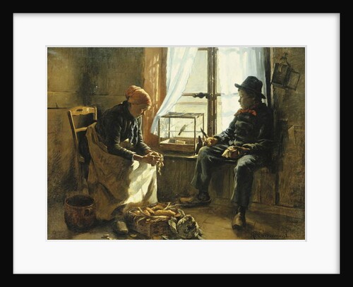 Winter Sun by Henri-Adolphe Laissement