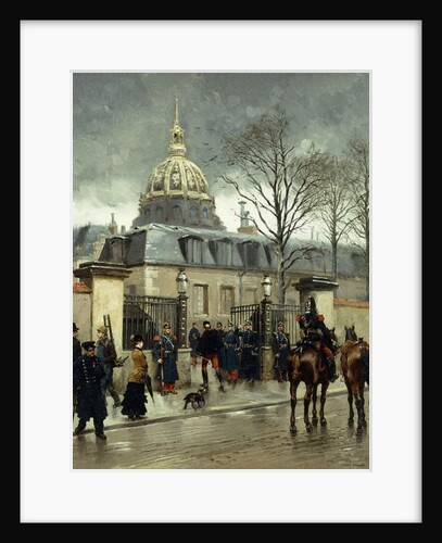 Outside Les Invalides, Paris, by Jean-Baptiste Edouard Detaille