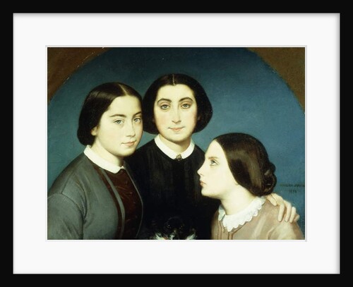 Portrait of the Three Daughters of Charles Naudier, 1854 by Eugene Emmanuel Amaury-Duval