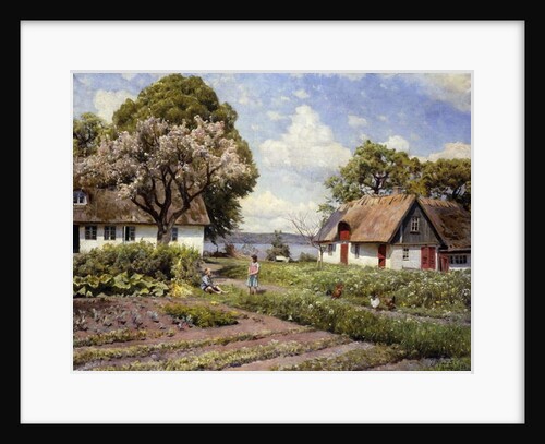 Children in a Farmyard, 1936 by Peder Monsted