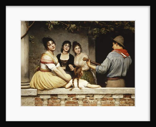 On the Balcony, 1893 by Eugen von Blaas