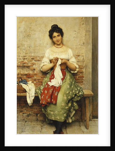 The Seamstress, 1901 by Eugen von Blaas