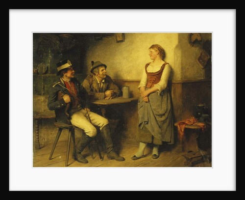 A Conservation in the Tavern, 1891 by Hugo Kauffmann