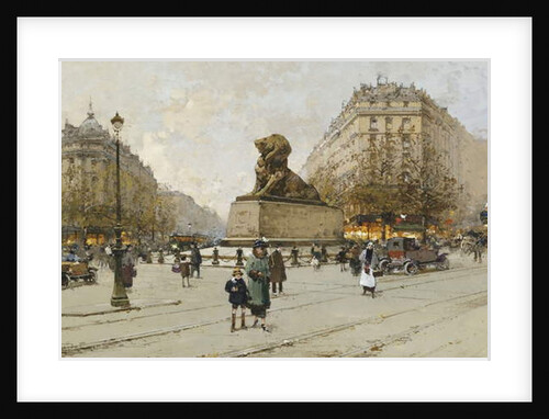 The Lion of Belfort by Eugene Galien-Laloue
