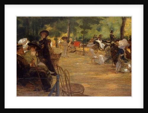 An Elegant Gathering in the Bois de Boulogne by Jean-Louis Lefort