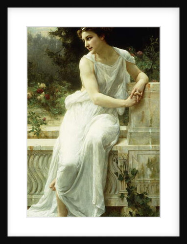 Girl of Pompei in a Garden by Guillaume Seignac