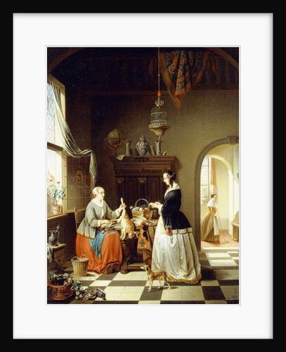 Planning the Meal, 1863 by Alexis van Hamme