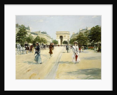 Avenue of the Bois de Boulogne; Avenue du Bois de Boulogne by Georges Stein