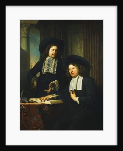 Two Gentlemen, One Seated at a Table by Bartolomeus van der Helst