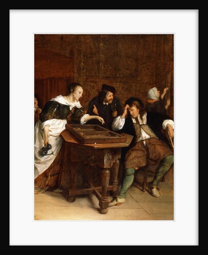 Gentlefolk Playing Backgammon in an Interior by Jan Havicksz. Steen