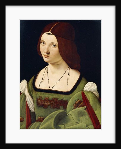 Portrait of a Lady, said to be Clarice Pusterla, half-length, in a Green Dress by Giovanni Antonio Boltraffio