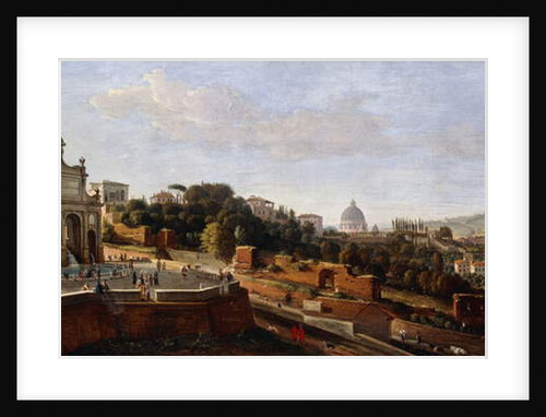 The Fontana dell'Acqua Paola, Rome by Gaspar van Wittel