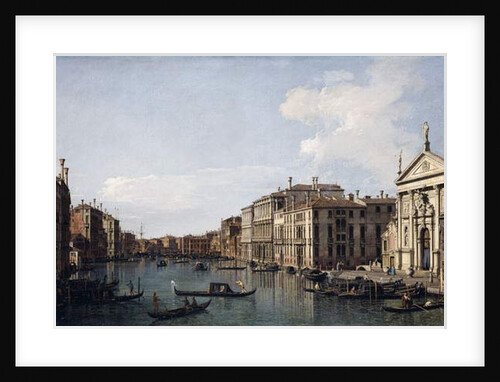 The Grand Canal, Venice, looking South-East from San Stae to the Fabbriche Nuove di Rialto, by (1697-1768) Canaletto