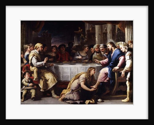 The Magdalen washing Christ's Feet in the House of Simon by Luca Giordano