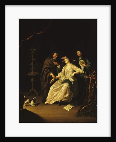 A Doctor tending a swooning Girl, 1713 by Frans van the Younger Mieris