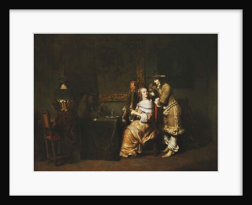 Elegant Company Playing Cards in an Interior, c.1650s by Gerbrandt van den Eeckhout