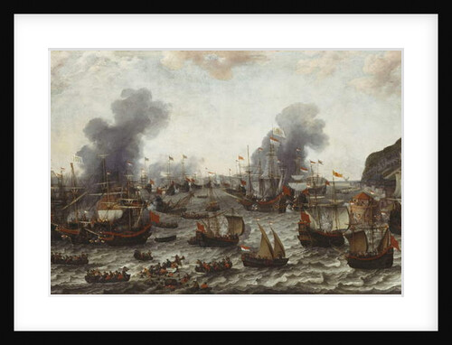 The Battle of Gibraltar, between the Dutch and Spanish Fleets, 25th April 1607, 1639 by Adam Willaerts