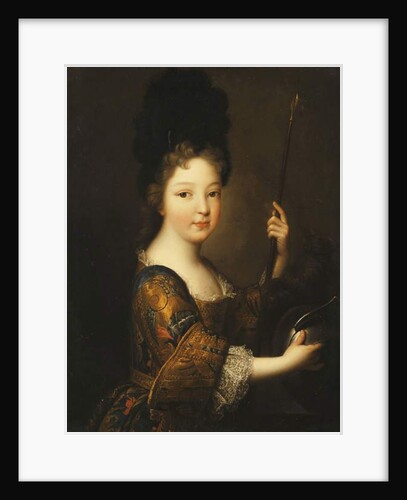 Portrait of a Girl, half-length, as Minerva by Alexis Simon Belle