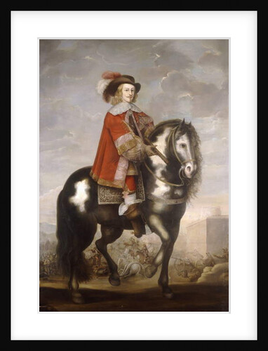 An Equestrian Portrait of Cardinal Infante Fernando de Borbon by Spanish School