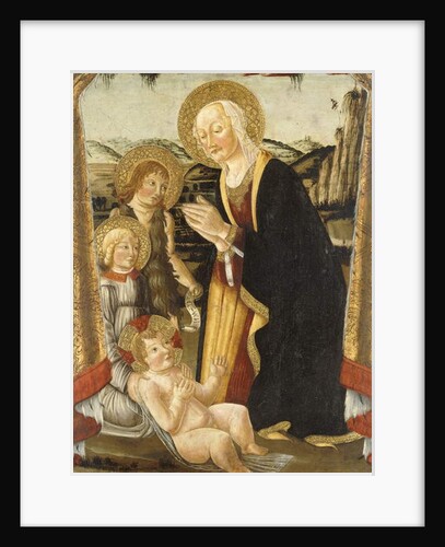 The Madonna and Child with the Infant Saint John the Baptist and an Angel by Bernardo Rosselli