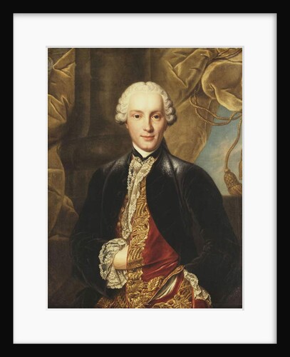 Portrait of a Gentleman, half-length, Wearing a Grey Jacket by Louis M. Tocque