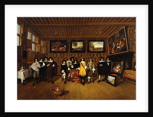 A Group Portrait of Twelve Gentlemen in an Interior, 166- by Gillis van Tilborgh