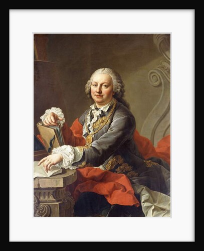 Portrait of the Artist, half-length, seated before a Stone Ledge by Martin van Mytens