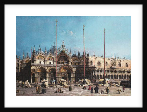 San Marco and the Doge's Palace, Venice, by (1697-1768) Canaletto
