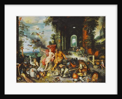 An Allegory of Air and Fire by F. & Brueghel J. (1601-78) Francken