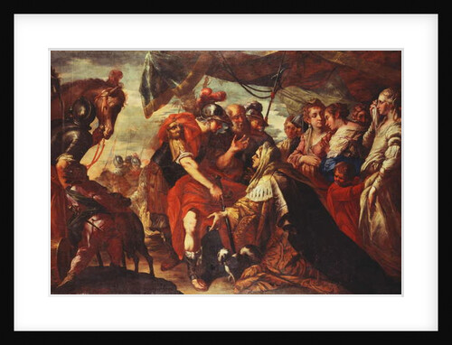 Coriolanus persuaded by his Family to raise the Siege of Rome, c.1660-61 by Filippo Abbiati