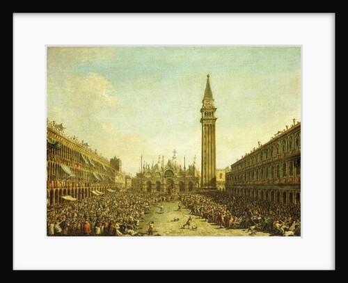 The Piazza San Marco, on the Doge's Coronation Day by Francesco Guardi