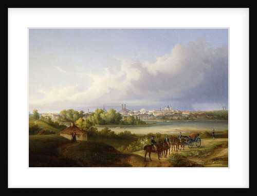 A View of Munich and the Isar River, 1838 by Eugen Adam