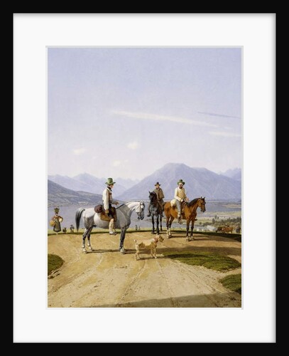 Reiter am Tegernsee, 1838 by Wilhelm Alexander Kobell