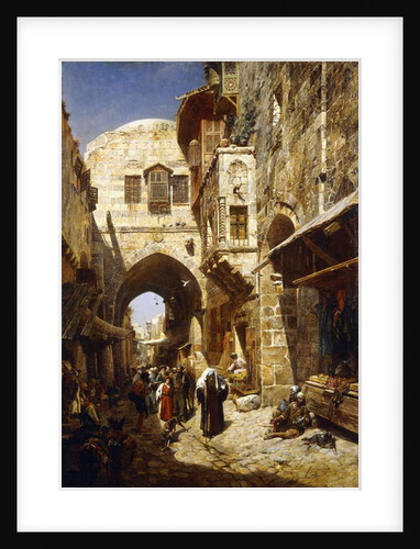 Davidstrasse, Jerusalem, 1887 by Gustave Bauernfeind