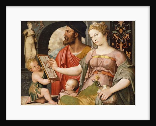 An Allegory of Painting: Pictura Making a Drawing After the Antique by Maarten de Vos