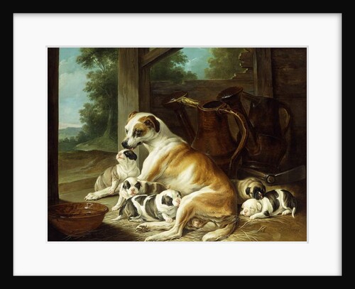 A Mother with her Puppies, 1734 by Christophe Huet