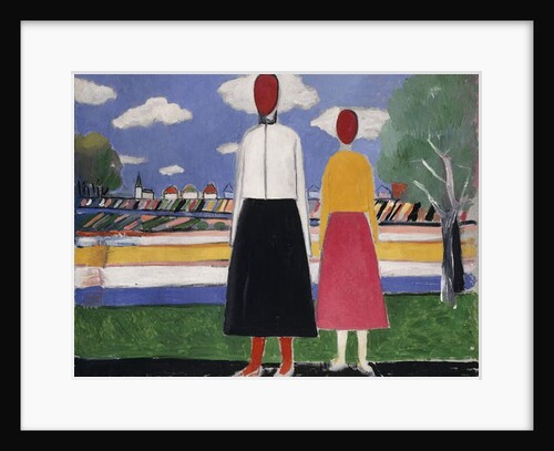 Two Figures in a Landscape, c.1931-32 by Kazimir Severinovich Malevich