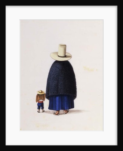 Mother and Child, c.1860 by School Chinese